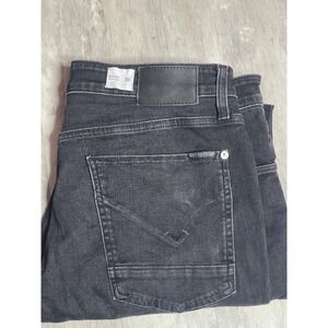 HUDSON Mens Sartor Relaxed Skinny Zip Fly Jeans Size 36 Black/Grey Bag6‎